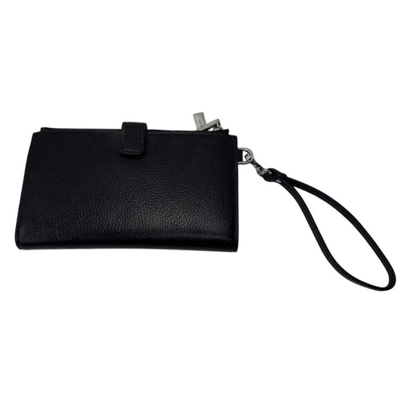 Michael Kors Black Pebbled Leather Wristlet Wallet - Picture 2 of 6